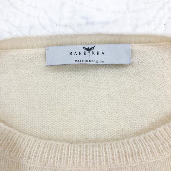 Mandkhai Cashmere Cropped Jumper Sweater - Picture 5 of 10